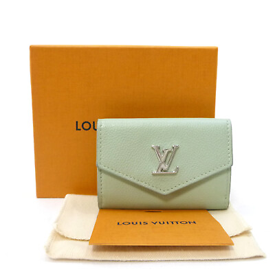 #ad Authentic LOUIS VUITTON Lockmini Wallet Mint M68481 Green Leather #36632332