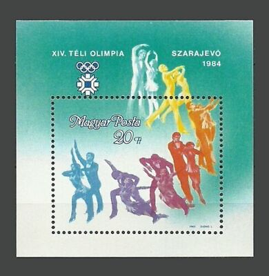 #ad Hungary Stamps 1983 Winter Olympic Games Sarajevo Yugoslavia MiniSheet MNH