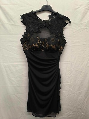 #ad Betsy Adam lace top dress size 8 VGC GBP 6.50