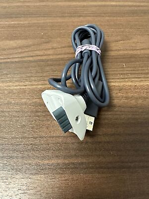 #ad Generic Play And Charge Cable White And Gray For Xbox 360 Grey Power 8E