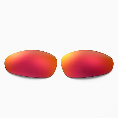 #ad Walleva Fire Red Non Polarized Replacement Lenses For Oakley Juliet Sunglasses