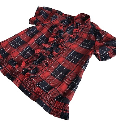 #ad Red Plaid Forever 21 Blouse
