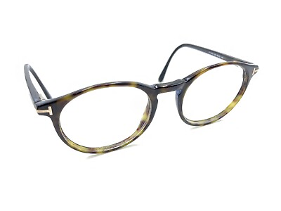#ad Tom Ford TF5294 052 Dark Tortoise Brown Round Eyeglasses Frames 48 20 145 Italy
