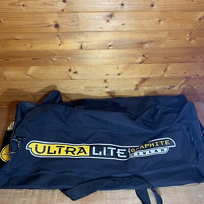 #ad Easton Ultra Lite Graphite Hockey Equipment Bag Black Yellow 40quot;