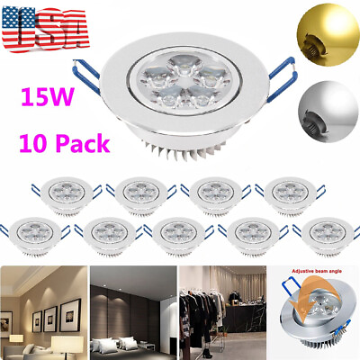 #ad 9w 15w Led Ceiling Downlight Recessed Cabinet Spotlight DownLamp with LED Driver