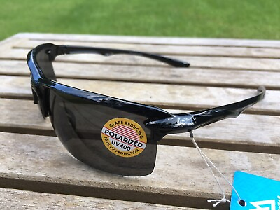 #ad Maxx HD Sunglasses 14ER HDP black golf fishing polarized smoke Lens 57592