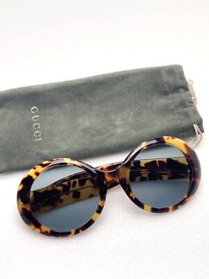 #ad GUCCI A199 Tortoiseshell Wind Sunglasses Interlocking Brown OLD GUCCI Metal Fit