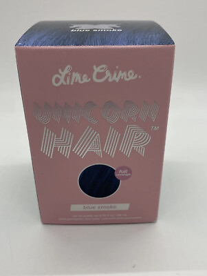 #ad Lime Crime Unicorn Hair Dye Full Coverage Semi Permanent Blue Smoke 6.76 Fl oz