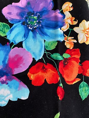 #ad Premium Print Vibrant Print Floral Fabric Cotton 5.75 yards 44quot; wide