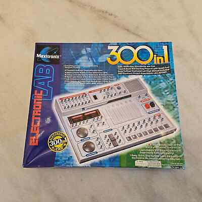 #ad Maxitronix MX 908 White Battery Operated 300 in 1 Electronic Project Lab Kit
