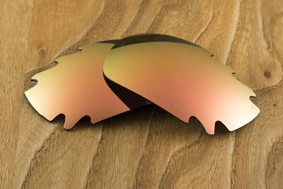 #ad Rose Gold Peach Polarized Vented Mirrored Replacement Lenses for Oakley Jawbone