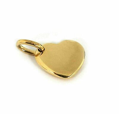 #ad Pomellato Puffed 18k Yellow Gold Heart Charm Pendant