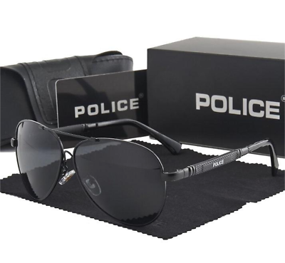 #ad New Men Women Polarized Retro Driving Outdoor Sunglasses Police Glasses Eyewear