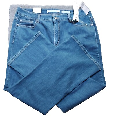 #ad Jones New York Mercer St. Womens Jeans 16W short Bootcut Medium Wash Denim NWT