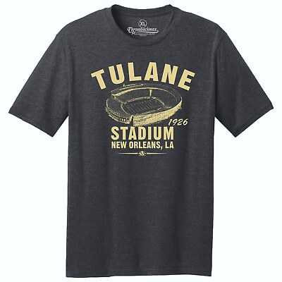 #ad Tulane Stadium 1926 Football TRI BLEND Tee Shirt New Orleans Saints