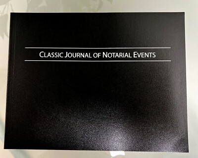 #ad Brand New Classic Journal of Notarial Events Soft Cover Notary Public Journal