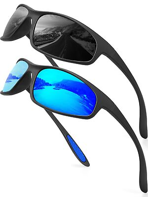 #ad KALIYADI Mens Sunglasses Polarized Sunglasses Men Sports: Sport Sun Glasses f...