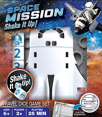 #ad MasterPieces Space Mission Shake It Up Dice Game for Families and Kids
