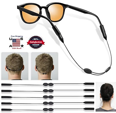 #ad 8× Sports Sunglasses Neck Cord Strap Eyeglass Glasses String Lanyard Holder US $6.92