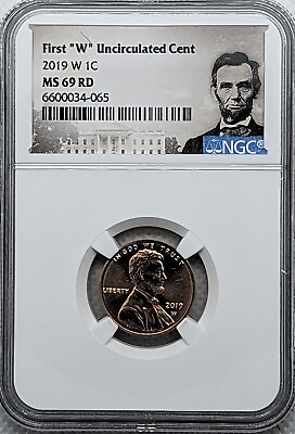 #ad 2019 W Uncirculated Lincoln Shield Cent NGC MS69 RD West Point Mint