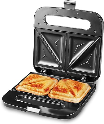#ad Elite Gourmet Stainless Steel Sandwich Panini Maker Grilled Cheese Machine