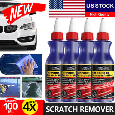 #ad 4PACK Auto Car Scratch Remover Kit for Deep Scratches Paint Restorer Repair Wax $20.48