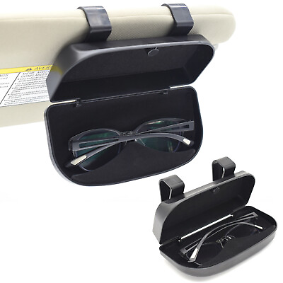 #ad Auto Visor Card Ticket Organizer Car Sun Glasses Holder Case Box Glasses Clip US