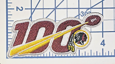 #ad Washington Redskins 100 Seasons Iron On Patch USA Seller