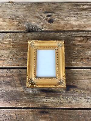 #ad The Weston Gallery Mini Photo Frame Gold Gilt 5x4quot; Wall Hanging