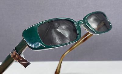 #ad GUESS Sunglasses woman Green Rectangular 775 Full Rim 90er