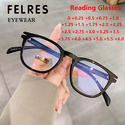 #ad TR90 Square Blue Light Blocking Reading Glasses Men Women Retro Classic Glasses