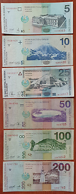 #ad EL SALVADOR FULL SET BANKNOTES OF THE LAST DESIGN USED FROM 1997