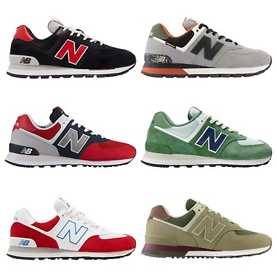 #ad 🔥New Colors🔥New Balance 574 Black White Grey Red Tan Sneakers US Men Size 8 13
