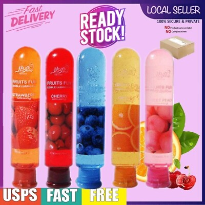 #ad Edible Fruit Flavor Lubricant Gel Lube Edible Oral Sex Sexual Massage Oil Adult