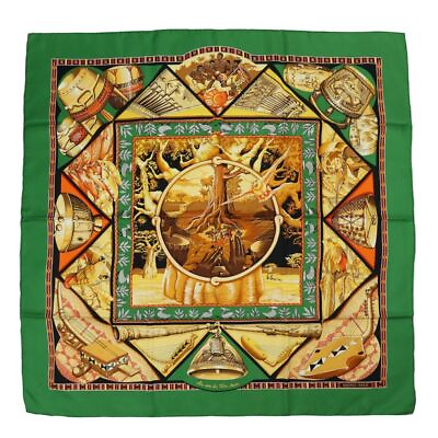 #ad #ad Authentic HERMES Scarf Carre 90 Sound of Tam Tom Unisex Fashion From Japan