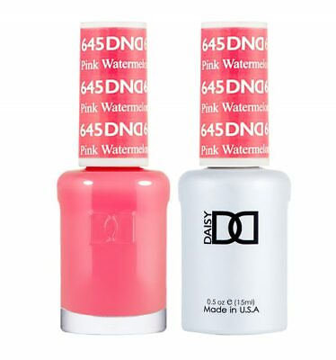 #ad DND Soak Off Gel Polish and Nail Lacquer 645 Pink Watermelon