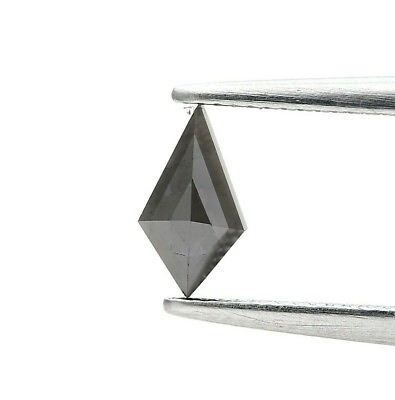 #ad 0.29TCW NATURAL LOOSE KITE SHAPE DIAMOND BLACK DIAMOND GREY COLOR DIAMOND