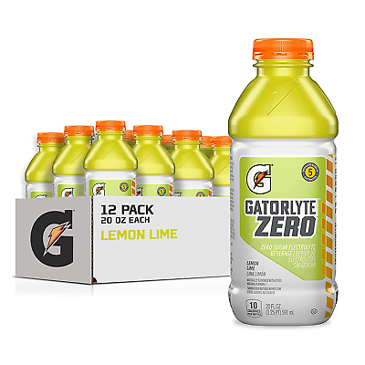 #ad Gatorlyte Zero Electrolyte Beverage Lemon Lime Zero Sugar Hydration Specializ