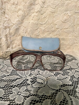 #ad Reading eyeglasses Vintage prescription with blue case sm