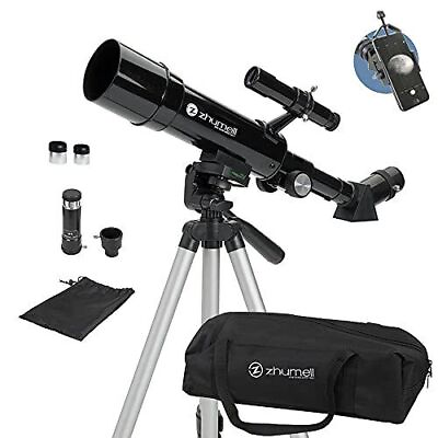 #ad Zhumell 50mm Portable Refractor Telescope Coated Glass Optics Ideal Tel...