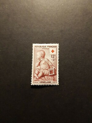 #ad Stamp France Cross Red N° 1048 New Luxury MNH 1955