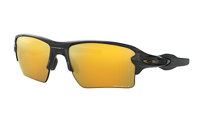 #ad OAKLEY FLAK 2.0 XL POLARIZED Sunglasses OO9188 9559 Polished Black W PRIZM 24K