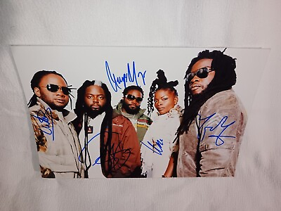 #ad Morgan Heritage reggae band signed photo of all members Authentic Autographs