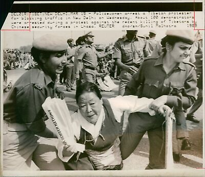 #ad Tibet Demonstrations Vintage Photograph 1187107