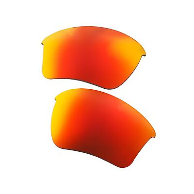 #ad New Walleva Mr.Shield Polarized Fire Red Lenses for Oakley Half Jacket 2.0 XL