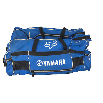 #ad FOX RACING Yamaha Blue Gear Duffle Bag Large Motocross Motorsports 34 x 14 Stain