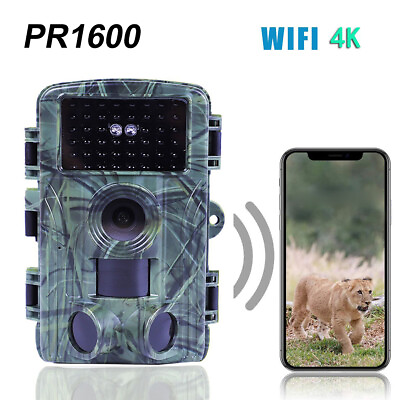 #ad Outdoor WiFi Hunting Trail Camera Wildlife Photo Traps 4K Infrared Night Vision