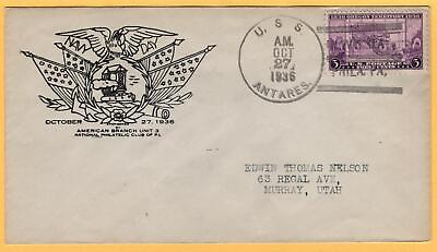 #ad USS Antares AG 10October 27 1936 KB: Navy Day Phila. PA.