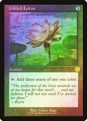#ad MTG FOIL Gilded Lotus 017 Retro Frame The Brothers#x27; War Retro Artifacts