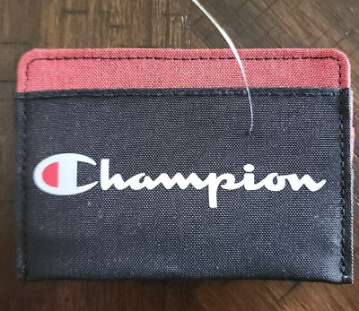 #ad New Champion Sport Designer Street Style Nite Out Card Holder amp; ID Slim Wallet